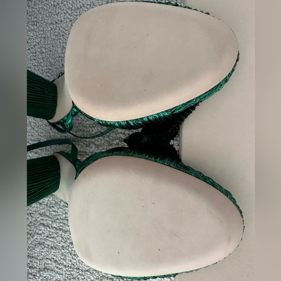 NIB Loeffler Randall Camellia Bow with ankle strap - Picture 3 of 7